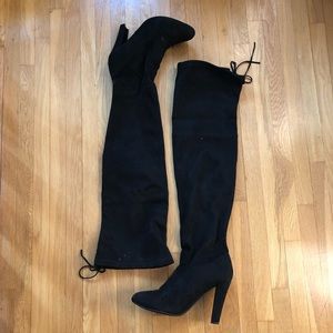 Steve Madden Thigh High Black Boots